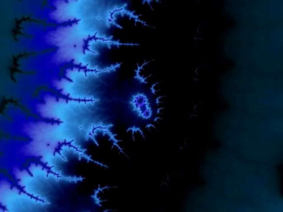 Fractal zoom The Blue Universe