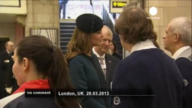 Queen Elizabeth rides the tube - no comment