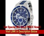 [BEST BUY] Stuhrling Original Men's 270.332U76 Exclusive Trekker Sportsman Swiss Chronograph Blue Dial Watch