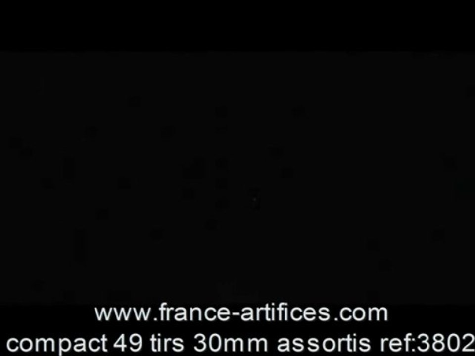 artifice qualité pro 49 tirs 30mm assortis