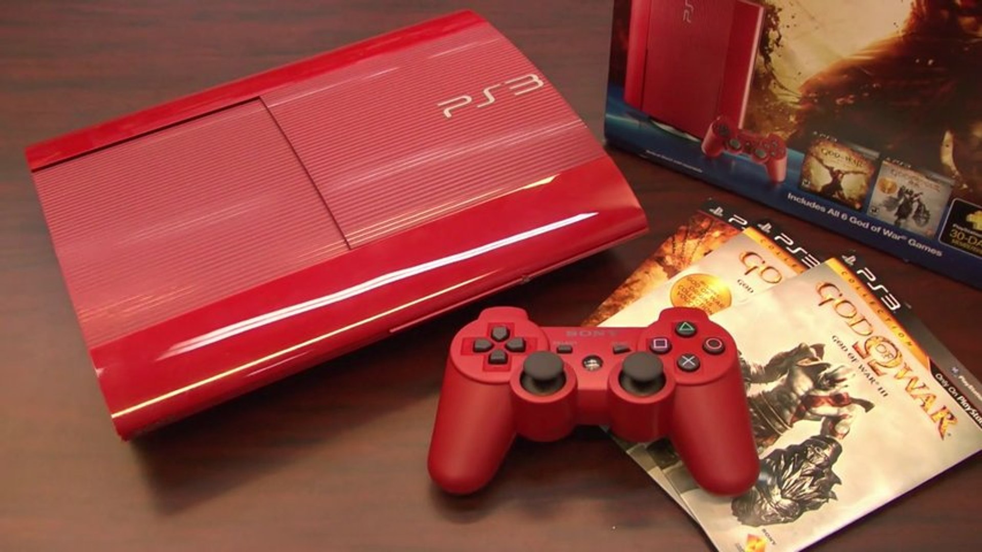 Пс 3 обзор. Ps3 super Slim Red. Плейстейшен 3 красный. PS 3 красная ps3. Ps3 super Slim Red геймпад.