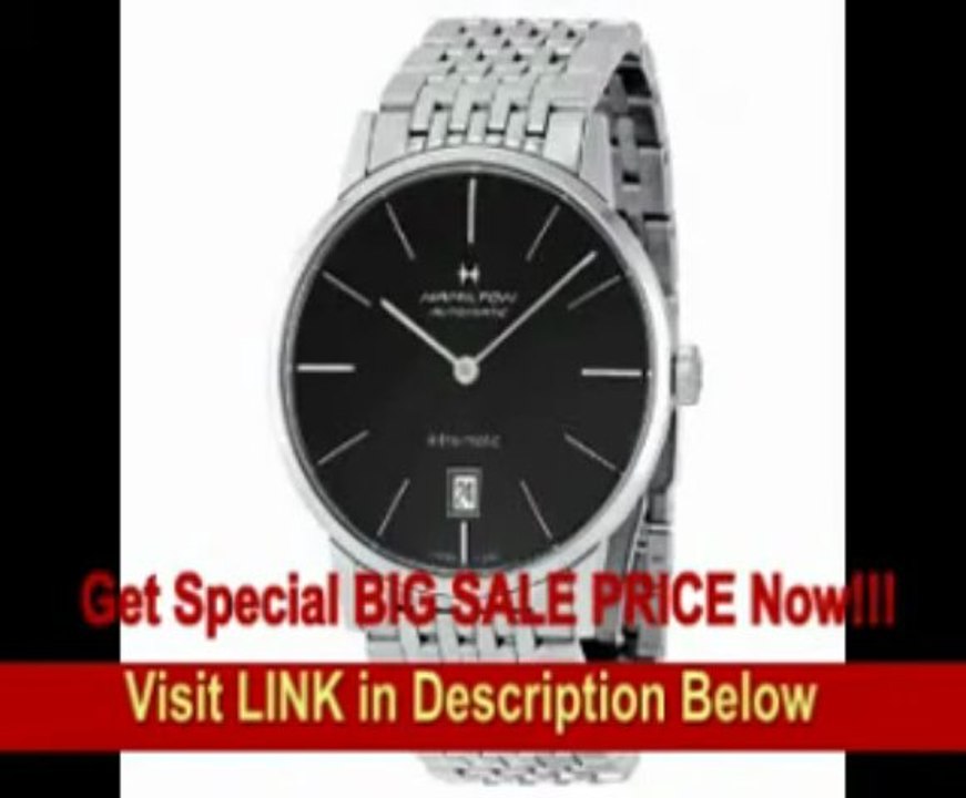 [FOR SALE] Hamilton Intra-Matic Untra-slim Automatic Black Dial Mens Watch H384Black Dial Mens Watch H38455131