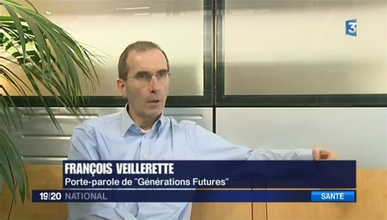 19-20 Journal national France 3 / 20 mars 2013 / extrait sur étude exposition aux pesticides PE