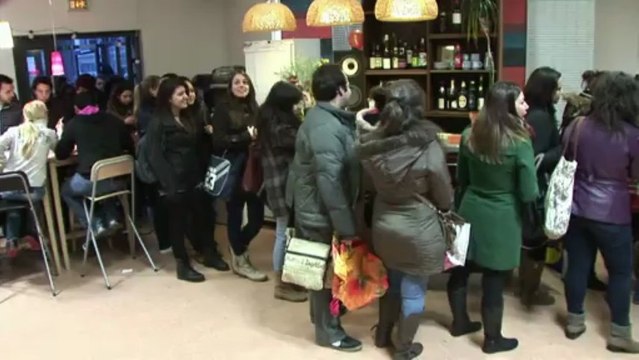 Strasbourg: distribution d'aliments aux étudiants