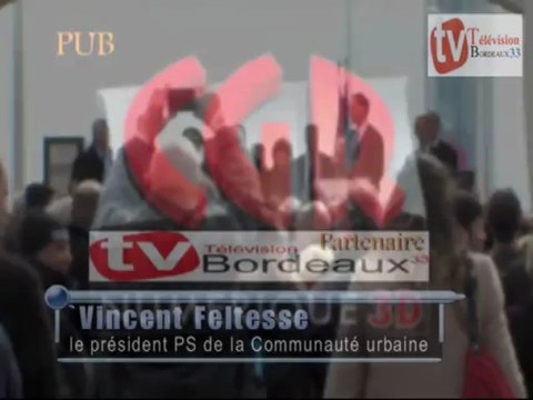 Vincent Feltesse inaugure le pont chaban-delmas