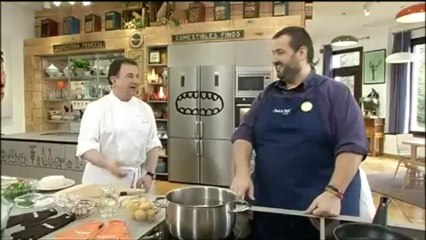 Robin Food (Coliflor con salsa de jamón y queso)