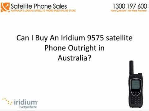 Where Can You Buy An Iridium 9575 Without A Contract
