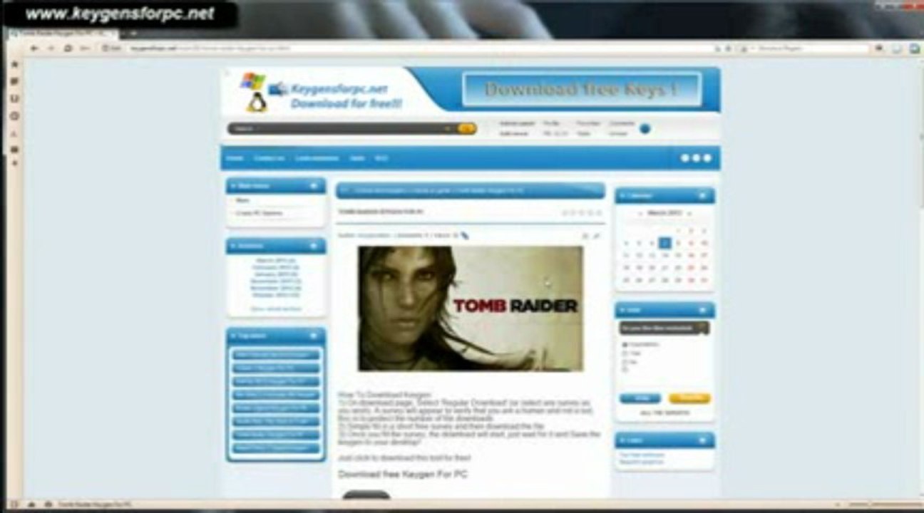 [FR] Télécharger Tomb Raider $ JEU COMPLET and KEYGEN CRACK PIRATER