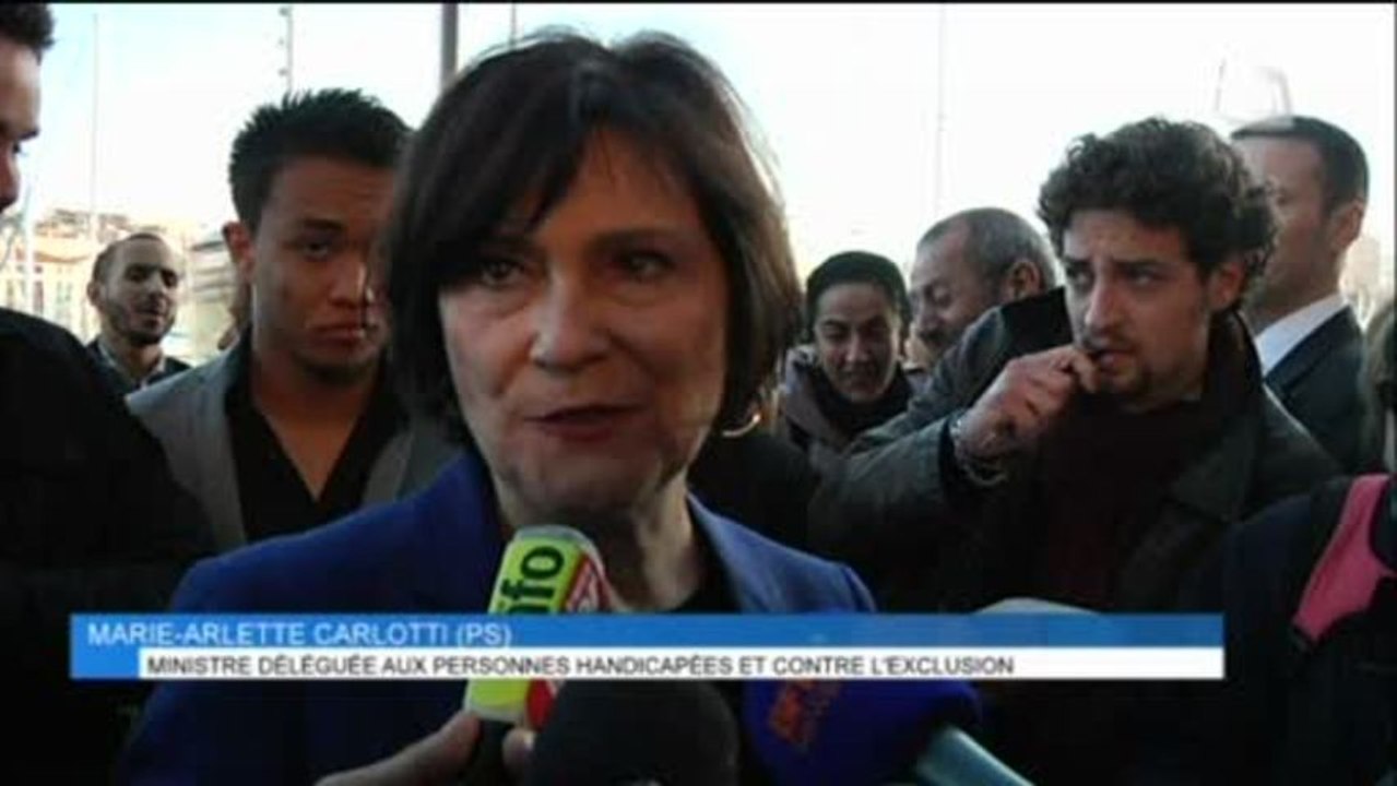 Marie-Arlette Carlotti candidate à la mairie de Marseille
