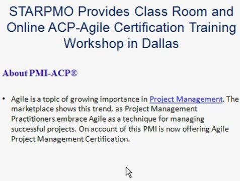 Agile Certification Training Workshop in Dallas