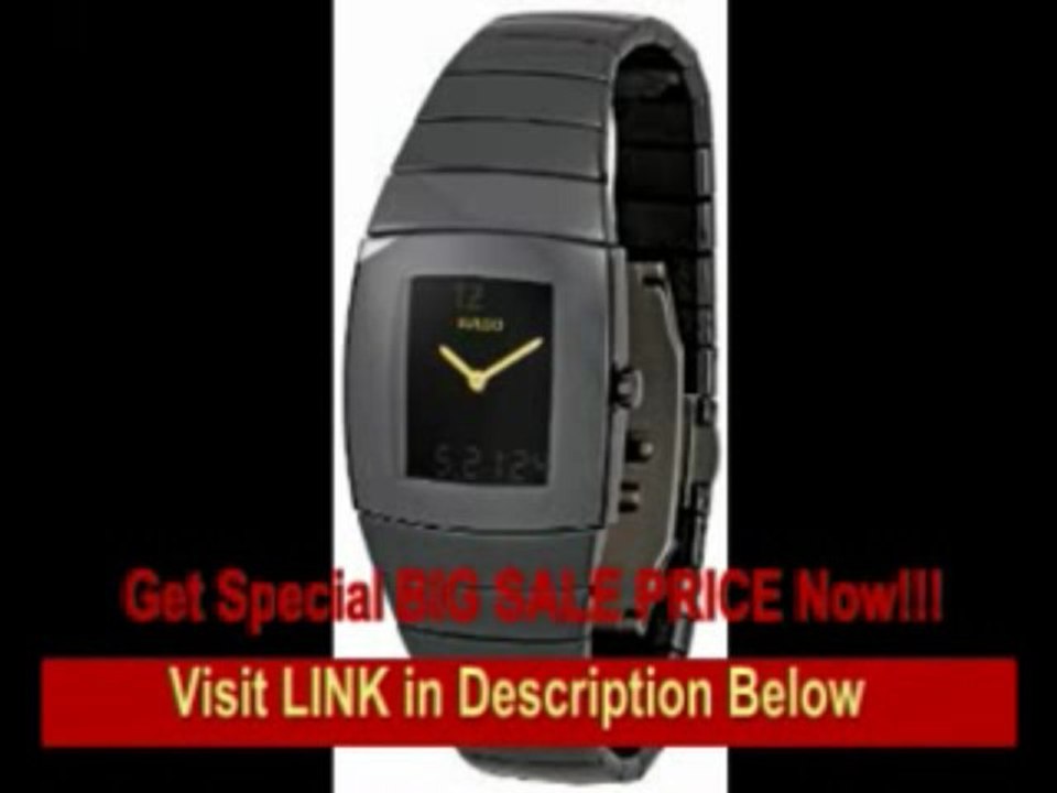 [SPECIAL DISCOUNT] Rado Watches Rado Sintra Super Jubile Black Tone Ceramic Digital and Analogue Multi-Function Men's Watch