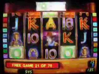 BOOK OF RA -100 free spins on a slot machine