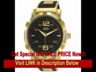 [SPECIAL DISCOUNT] JBW Men's J6258LA Vulcan Oversized Fusion Metal and Rubber Band Diamond Watch