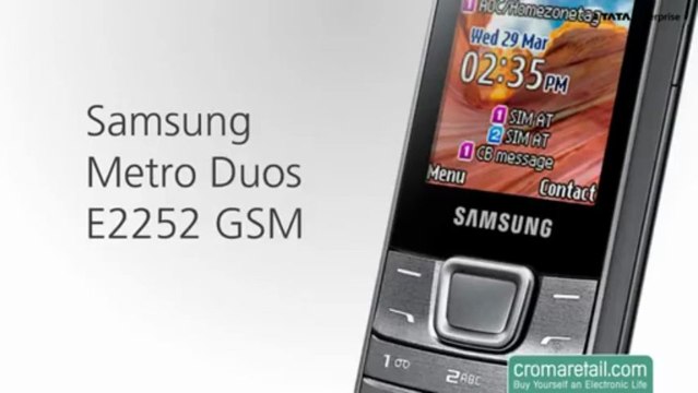 Samsung Metro Duos E2252 Gsm Mobile Phone (Dual Sim)