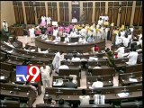 Assembly adjourned after TRS and TDP MLAs  protest