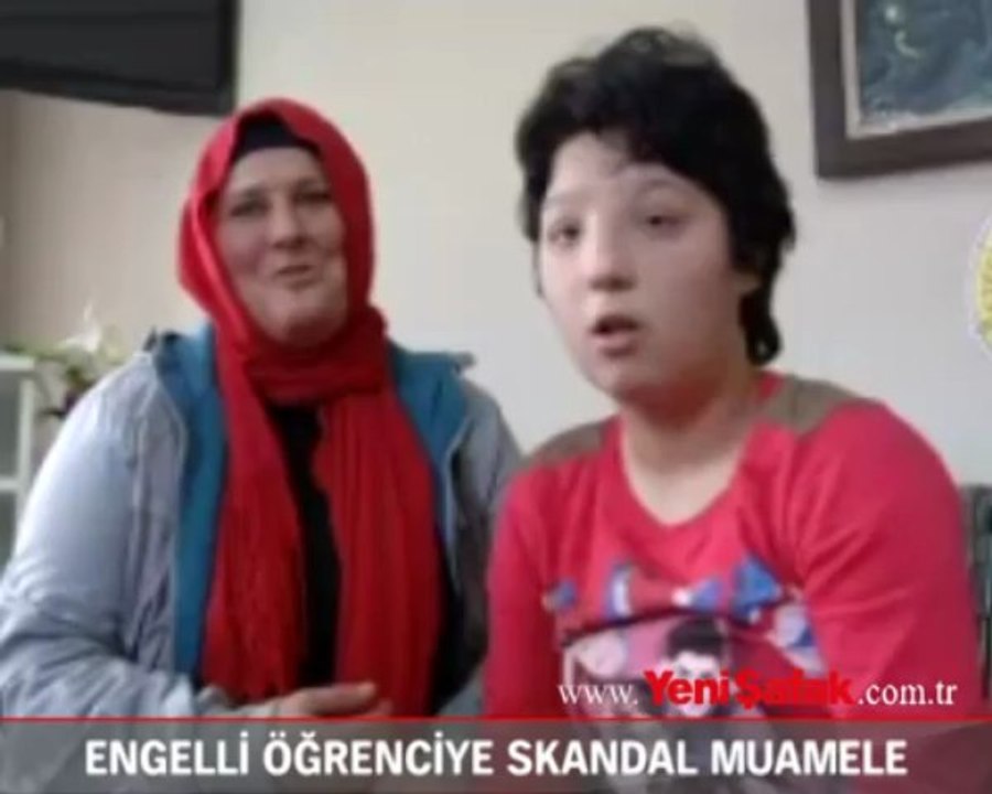 Engelli öğrenciye skandal muamele