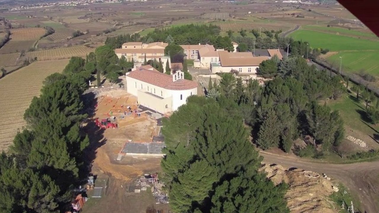 Le monastère vu du ciel