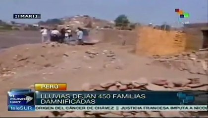 Lluvias dejan a 450 familias sin hogar en Cajamarca