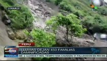 Lluvias en Perú dejan 450 damnificados