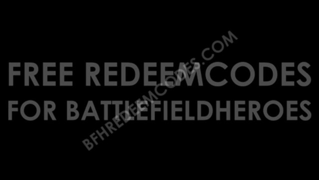 Free Battlefield Heroes BFH Redeemcodes Funds Clothes Battlefunds Working Download