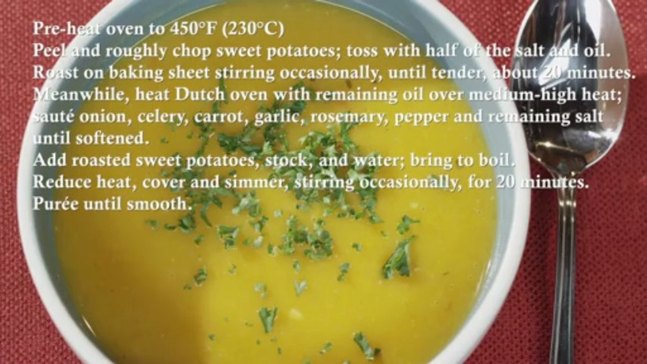 Roasted Sweet Potato Soup Recipe