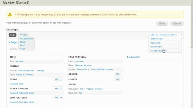 Представление. Часть 1 (DrupalGuide)