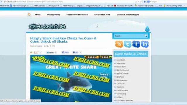 Hungry Shark Evolution Unlimited Gems Cheat Plus Unlock All Sharks