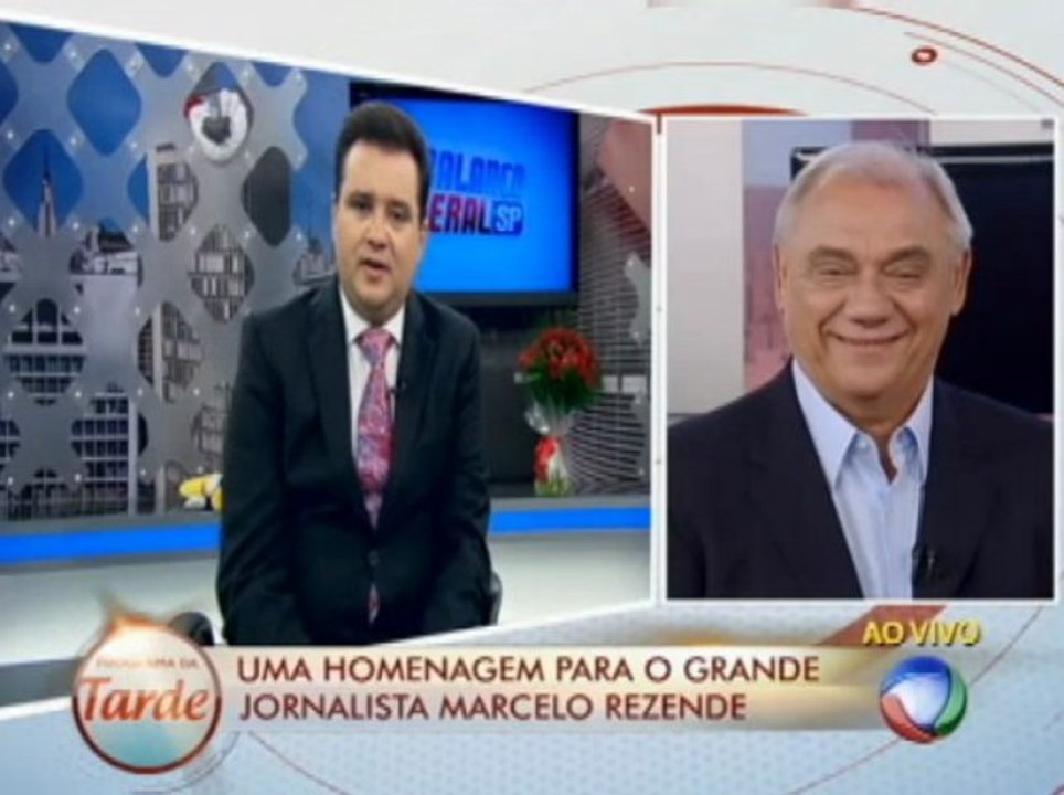 Depoimento emocionante de Geraldo Luis para Marcelo Rezende - Record 21-03-2013