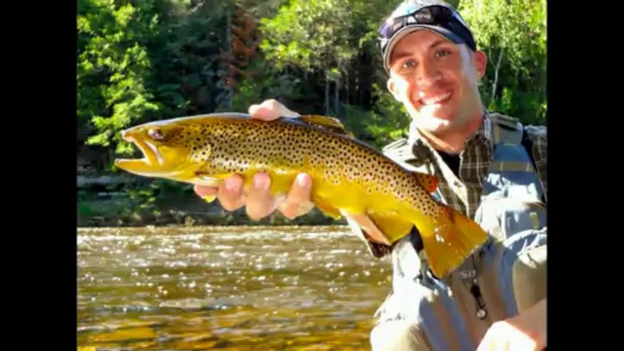 Upper Peninsula Michigan Fly fishing, Brown Trout 2012