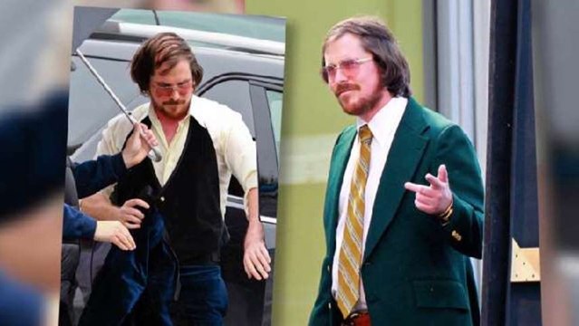 Christian Bale Rocks a Combover On Set