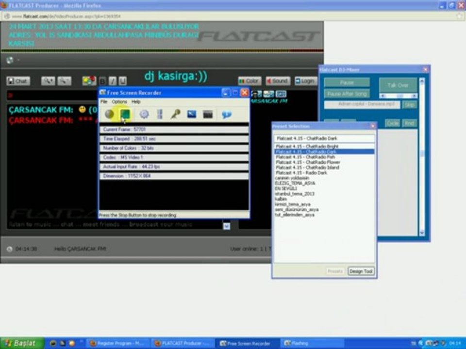 Flatcast Radyo da Yazı Nasıl Yazılır?