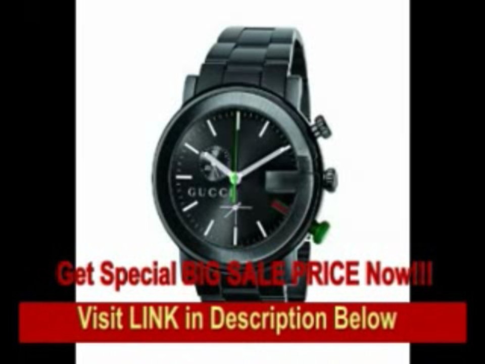 [FOR SALE] Gucci Men's YA101331 G-Chrono Black PVD Guilloche Watch