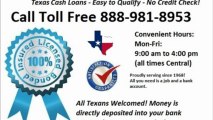 Texas Cash Loans - Bad Credit OK