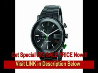 [FOR SALE] Gucci Men's YA101331 G-Chrono Black PVD Guilloche Watch