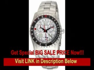 [SPECIAL DISCOUNT] Chase-Durer Men's 220.9WW6-BR21 Trident FCX 2 Alarm Chronograph White Dial Watch
