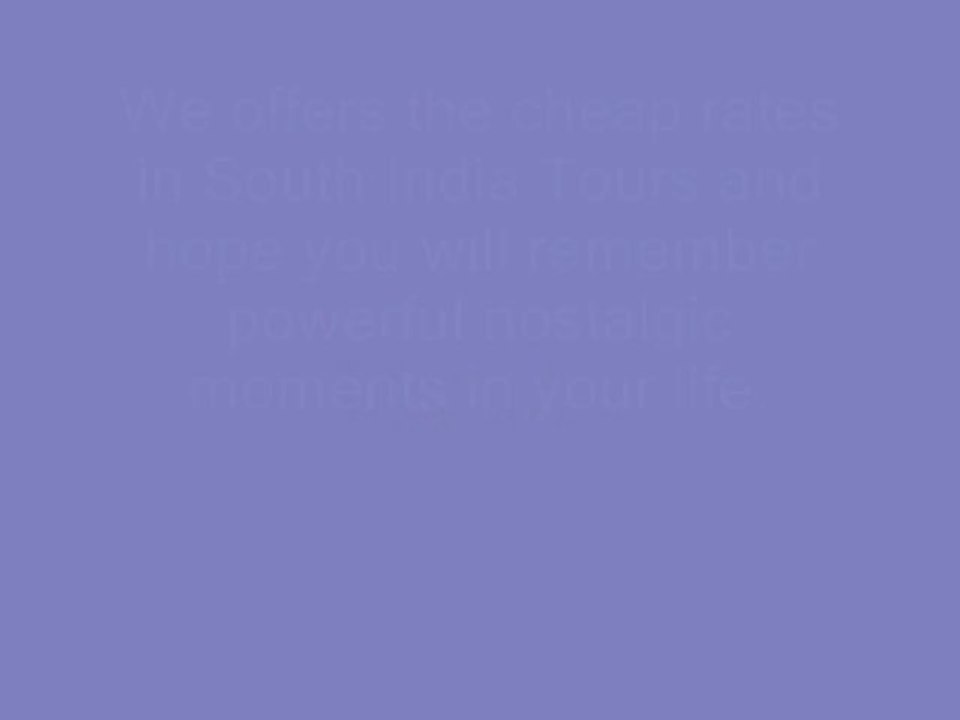 Book Online South India Vacation Packages