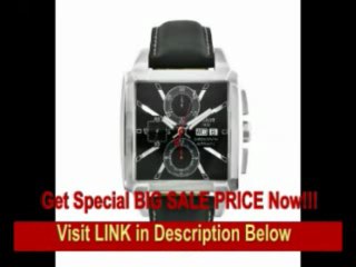 [BEST PRICE] Tissot Men's T0055141606100 Quadrato Black Leather Automatic Chronograph Watch