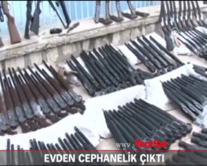 Evden cephanelik çıktı