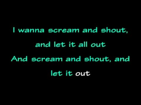 will.i.am Featuring Britney Spears - Scream and Shout (Karaoke) - Lyrics on screen add your own vocals
