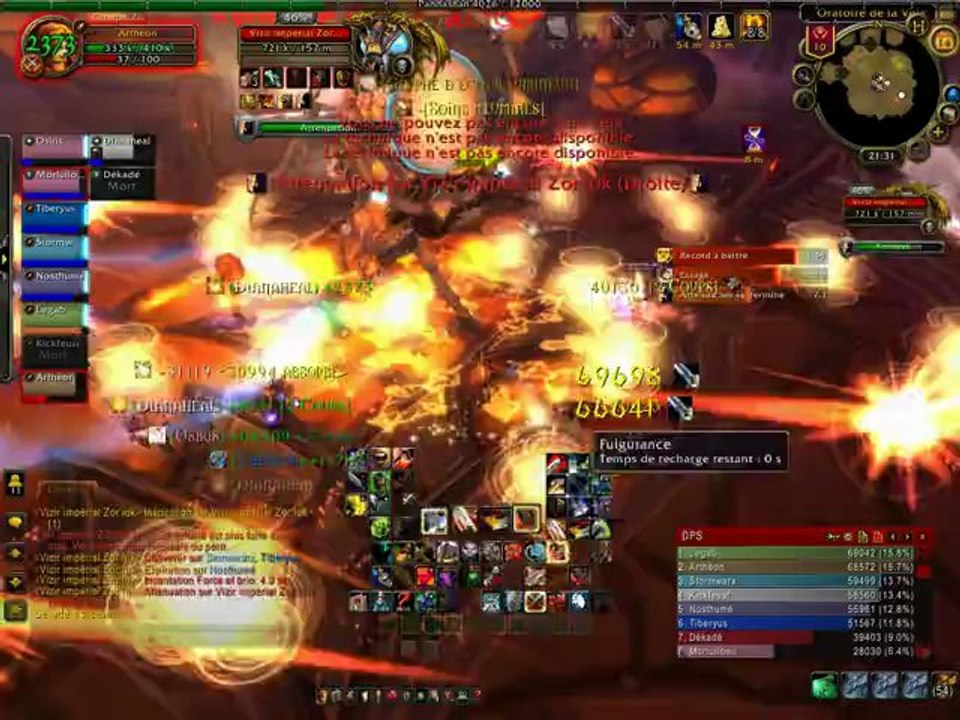 Wow raid 90 coeur de la peur 10 normal guildes les rastas vs vizir impérial Zor'lok video HD