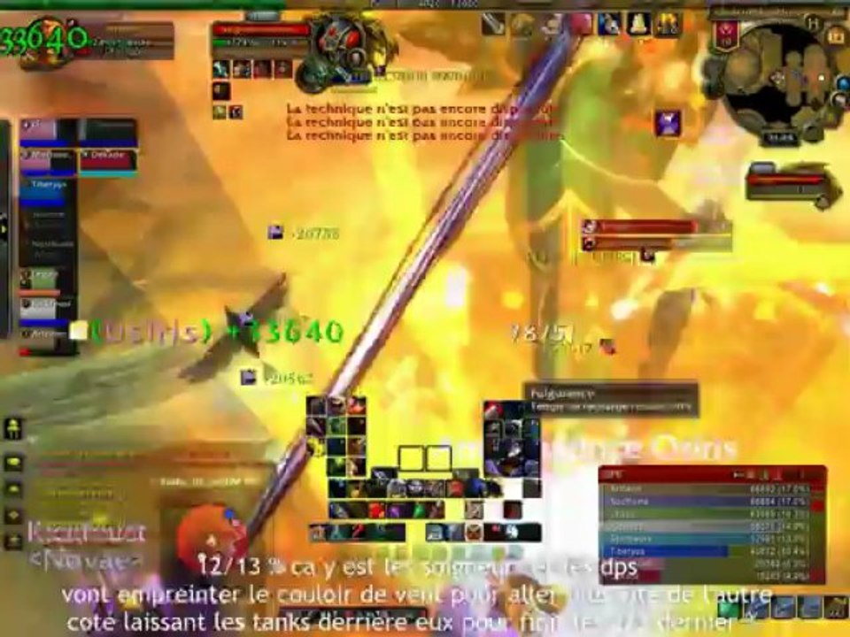 Wow raid 90 coeur de la peur 10 normal guildes les rastas vs Seigneur des lames Ta'yak video HD