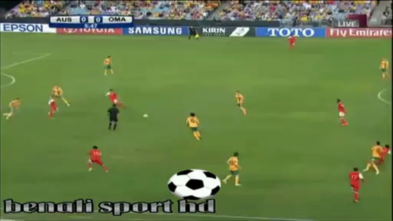 اهداف استراليا2-2عمان(26/3/2013)تصفيات كاس العالم اسيا2014 تعليق خليل البلوشي