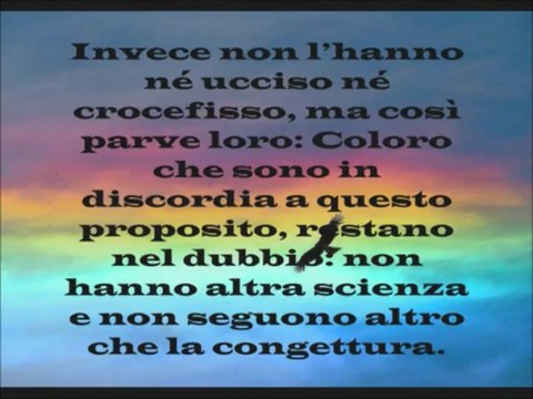 La crocifissione di Gesù nella Bibbia e nel Corano