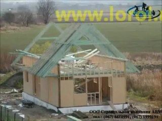 сборка каркасно-щитового дома