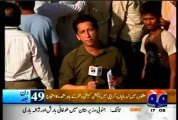 MQM PROTEST AGAINST DELIMITATION GEO NEWS