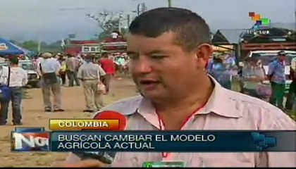 Agricultores colombianos buscan más apoyo del gobierno