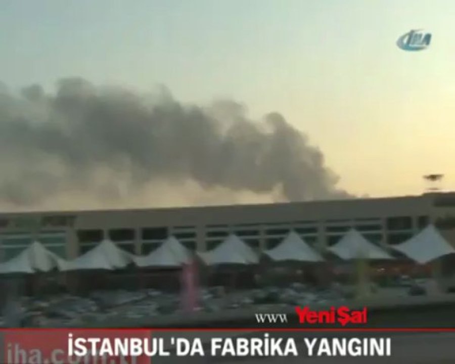İstanbul'da fabrika yangını