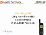 Can I Text Using My Iridium 9555 Satellite Phone