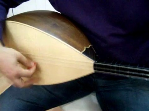 gitar burgulu kısa sap ceviz bağlama