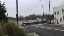 KCS Intermodal train east through Austell Ga.